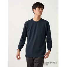 Uniqlo HEATTECH Cotton T-Shirt | Extra Warm 450529 - تي شيرت قطن HEATTECH من يونيكلو | تدفئة إضافية